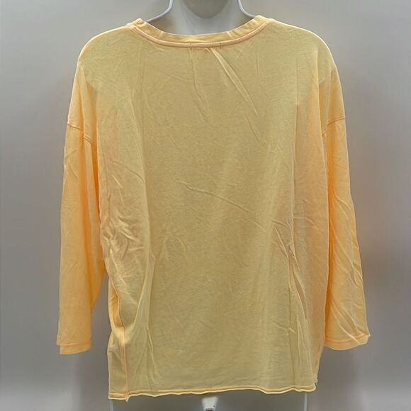 NWOTS Light orange sundry long sleeve tshirt - Picture 2 of 10
